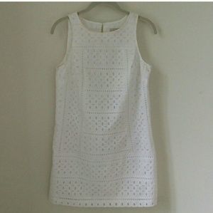 Loft Eyelet Shift Dress